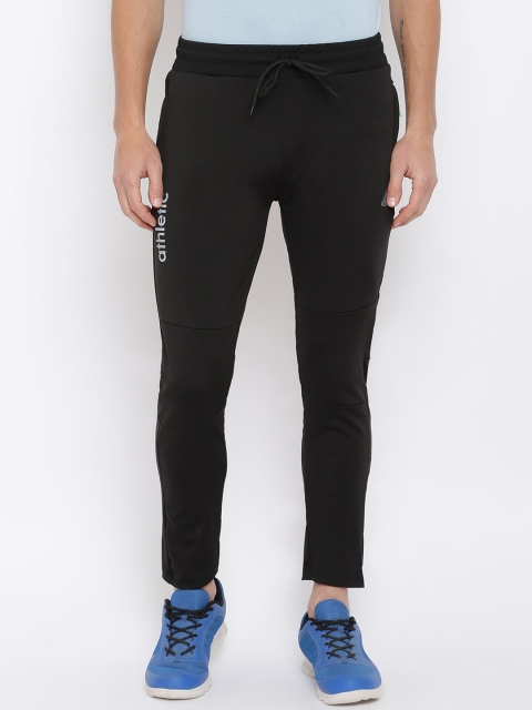 

R&B Men Black Solid Slim Fit Track Pants
