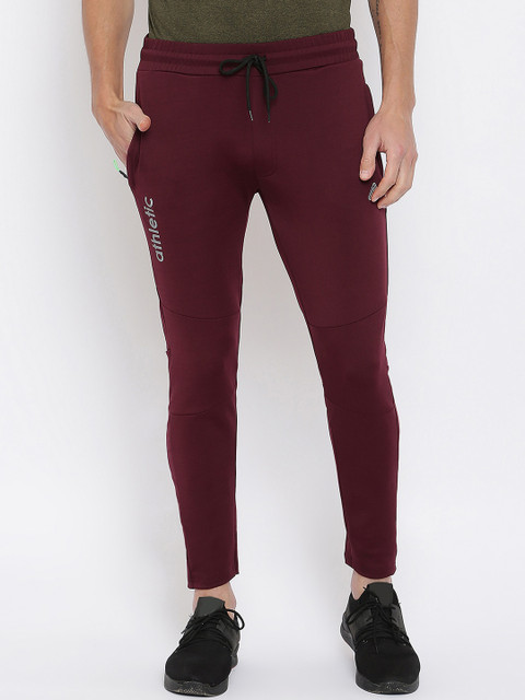 

R&B Men Purple Solid Cotton Outdoor Track Pants