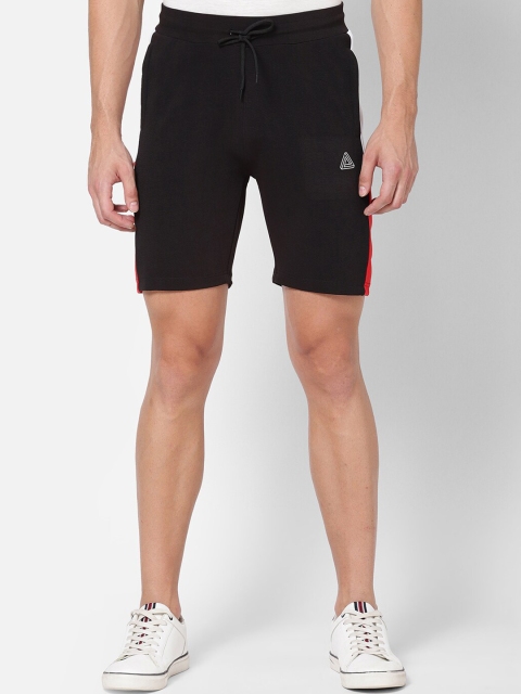 

R&B Men Black Slim Fit Sports Shorts