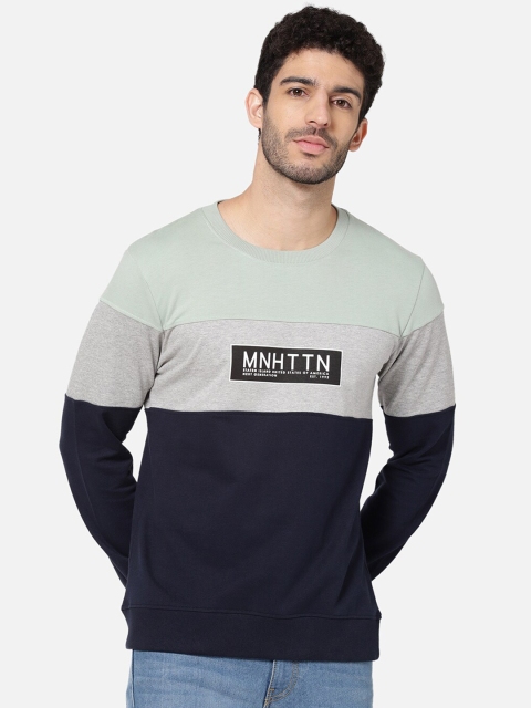 

R&B Men Navy Blue Sweatshirt