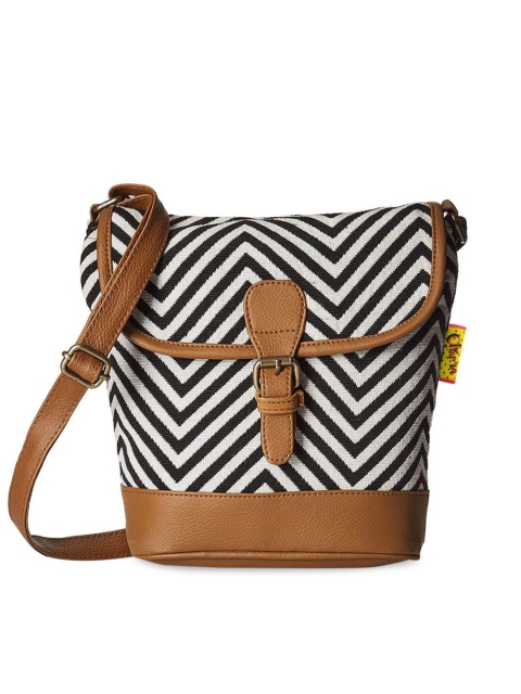 

Kanvas Katha Multicoloured Structured Sling Bag with Tasselled, Multi