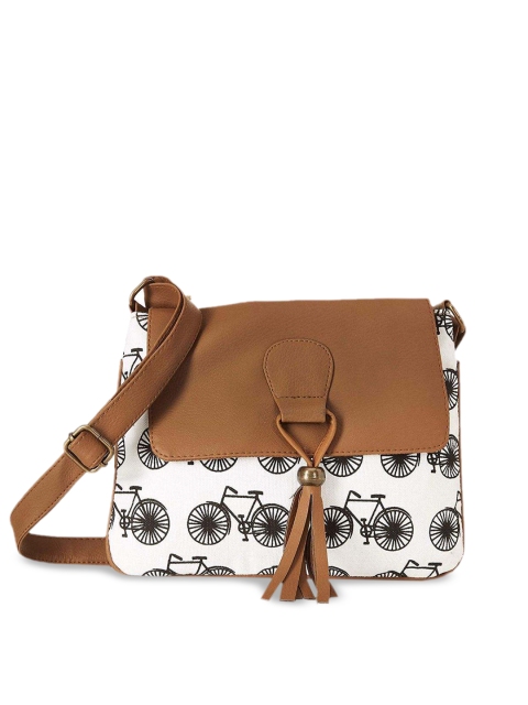 

Kanvas Katha Multicoloured Bowling Sling Bag with Tasselled, Multi