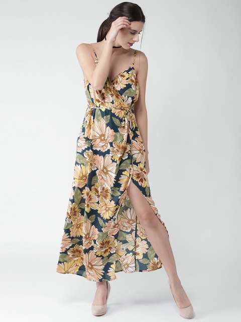 

FOREVER 21 Women Multicoloured Printed Wrap Dress, Multi