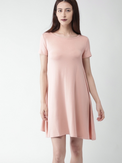 

FOREVER 21 Women Peach A-Line Dress