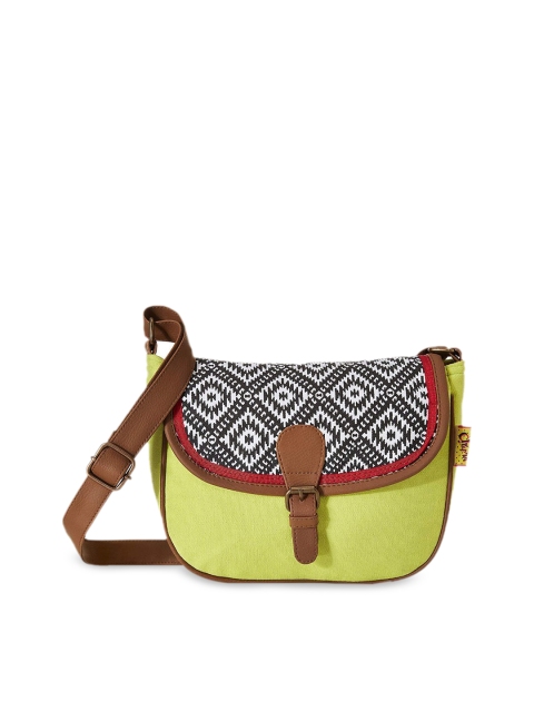 

Kanvas Katha Multicoloured Geometric Printed Shopper Sling Bag, Multi