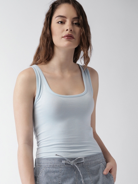 

FOREVER 21 Blue Bodysuit