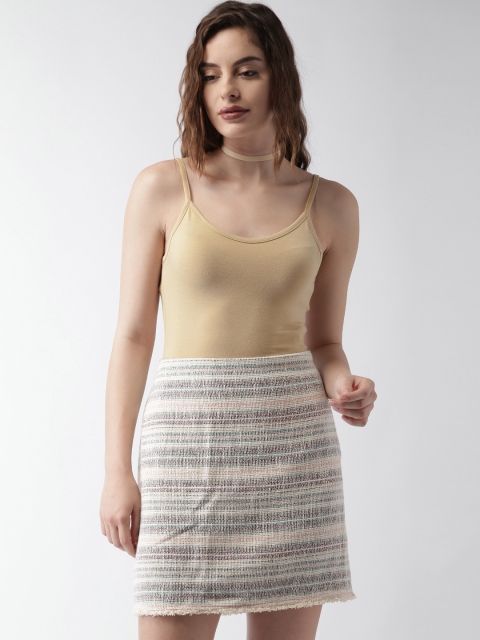 

FOREVER 21 Beige Bodysuit
