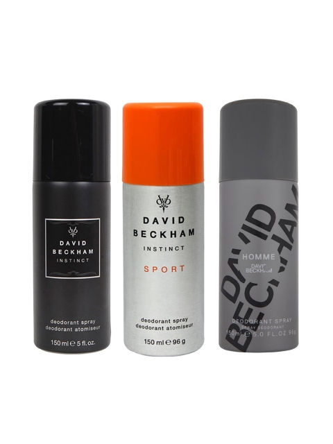 

DAVID BECKHAM Men Instinct sport + Instinct + Homme Deodrants 450 ml, Black