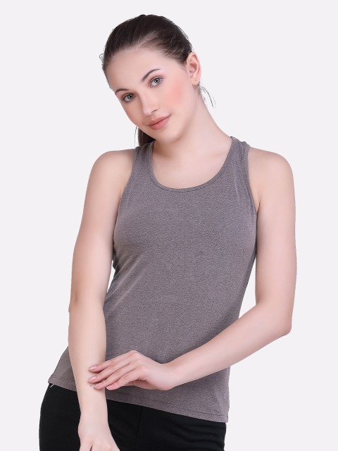 

LAASA SPORTS Brown Tank Top