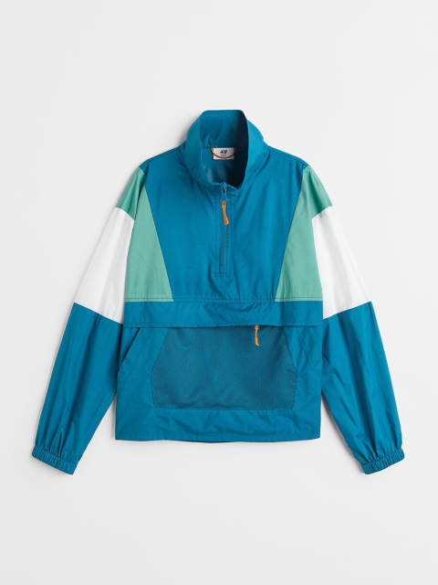 

H&M Boys Blue Green Colourblocked Windproof Padded Jacket
