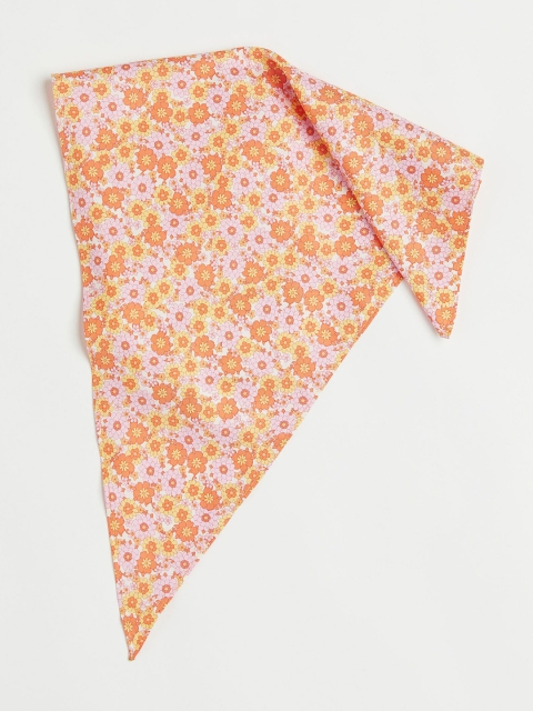 

H&M Women Orange & Peach-Coloured Patterned Headscarf