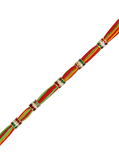 

Arendelle Men Multicoloured Mauli Thread Rakhi, Multi