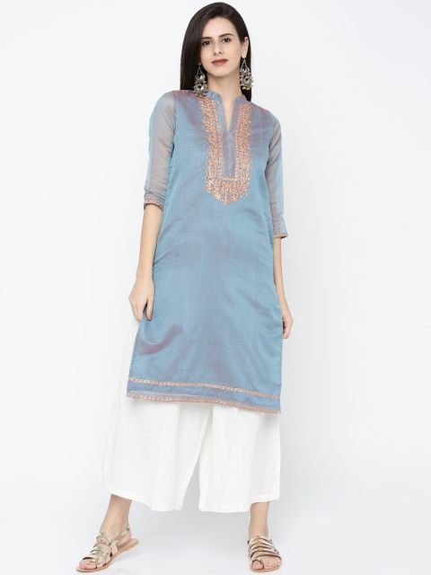 

Soch Blue Embellished Kurta