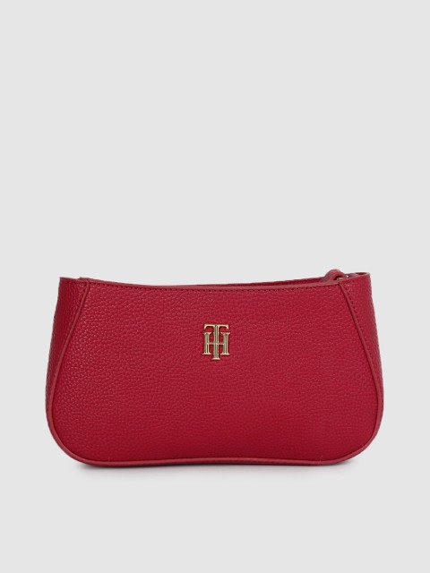 

Tommy Hilfiger Women Red Solid Structured Sling Bag