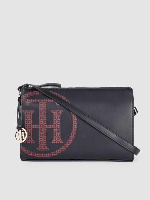 

Tommy Hilfiger Navy Blue Printed Sling Bag