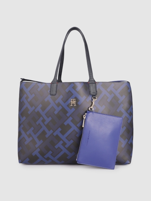 

Tommy Hilfiger Blue Printed Tote Bag