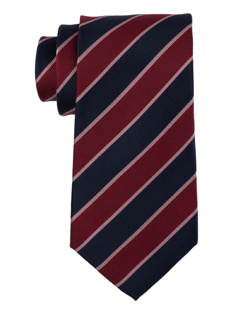 

The Tie Hub Men Maroon & Blue Striped Ascot Tie