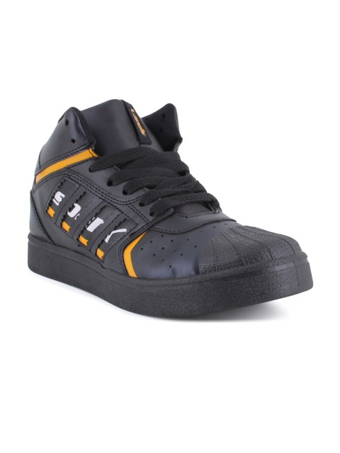 

Sparx Men Black High-Top Sneakers
