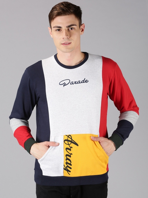 

UrGear Men Multicoloured Colourblocked Sweatshirt, Multi