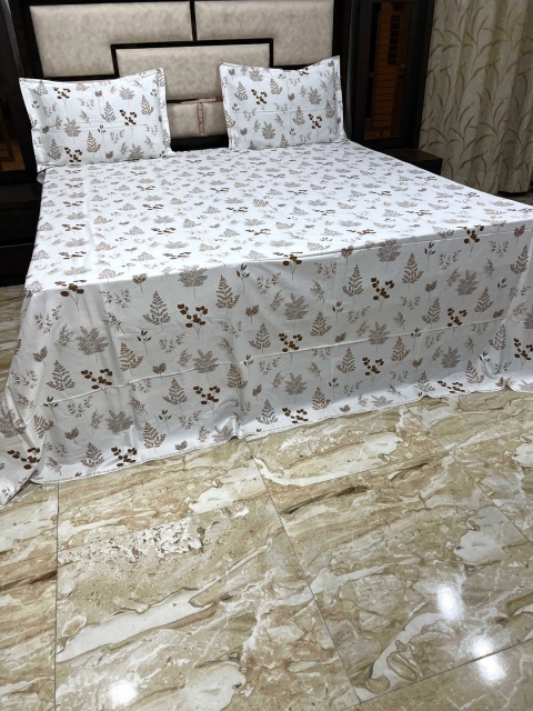 

Pure Decor Unisex Brown Bedsheets