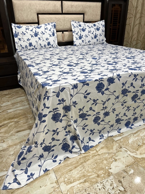 

Pure Decor Unisex Blue Bedsheets
