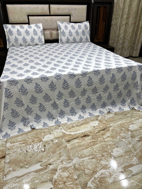 

Pure Decor Unisex Blue Bedsheets