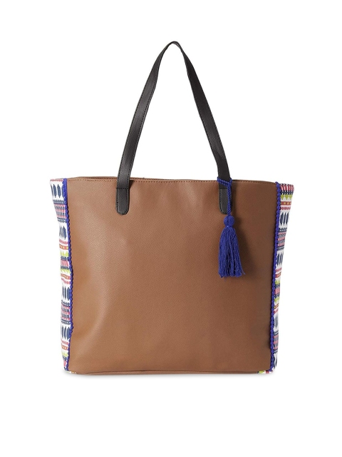 

Kanvas Katha Multicoloured PU Oversized Shopper Shoulder Bag with Tasselled, Multi