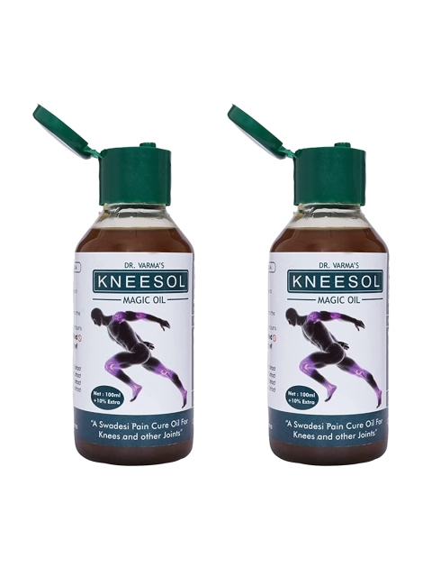 

Kneesol Set Of 2 Knee & Other Joints Pain Relief Oil, Brown