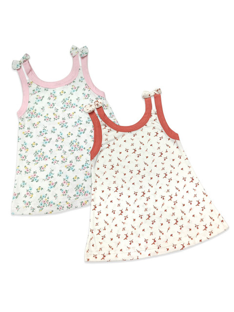 

Born Babies Pink Floral A-Line Dress