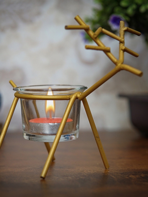 

StatueStudio Gold-Toned Solid Candle Holder