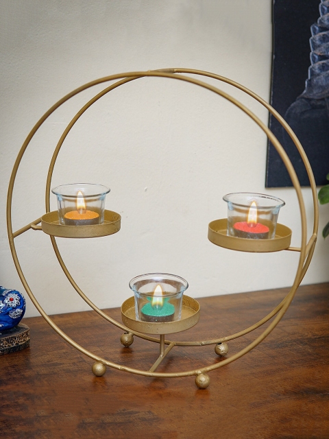 

StatueStudio Gold-Toned Solid Candle Tealight Holder