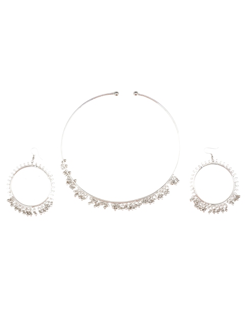 

CARDINAL Oxidised Silver-Toned Beaded Jewellery Set