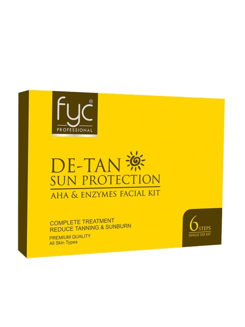 

FYC Professional De-Tan AHA & Enzymes Sun Protection Facial Kit, Yellow