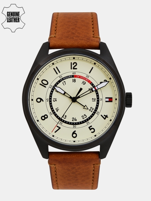 

Tommy Hilfiger Men Cream-Coloured Analogue Watch TH1791372J