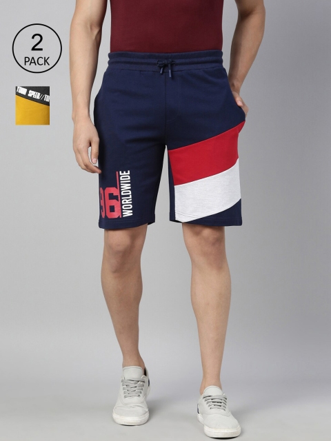 

3PIN Men Multicoloured Colourblocked Outdoor Shorts, Multi