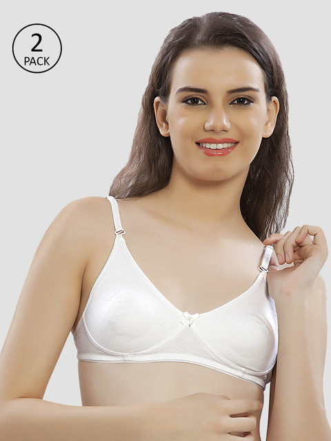 

Lady Love Women White Pack of 2 Bra