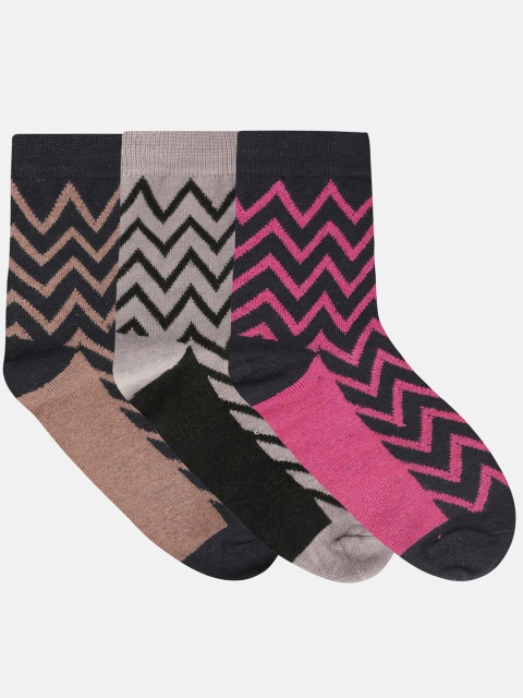 

N2S NEXT2SKIN Women Pack of 3 Above-Ankle Length Socks, Brown