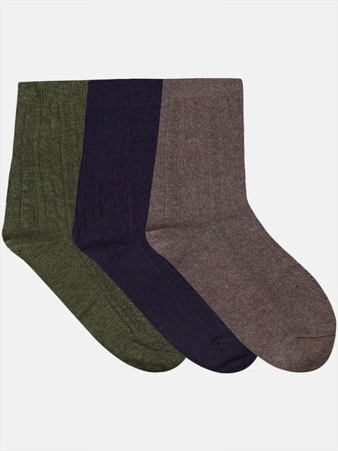 

N2S NEXT2SKIN Women Pack of 3 Assorted Woollen Ankle Length Socks