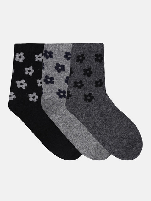

N2S NEXT2SKIN Women Pack of 3 Above-Ankle Length Socks, Grey