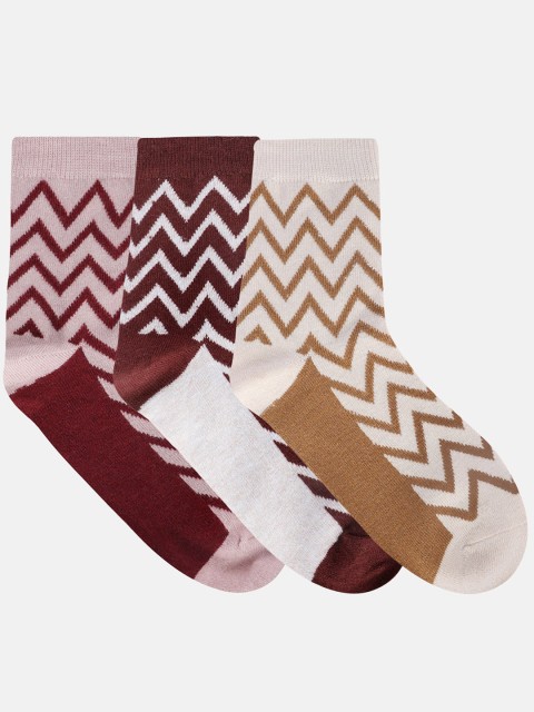 

N2S NEXT2SKIN Women Pack Of 3 Assorted Above Ankle-Length Socks