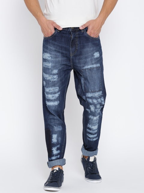 

Kook N Keech Men Blue Slim Fit Mid-Rise Highly Distressed Jeans