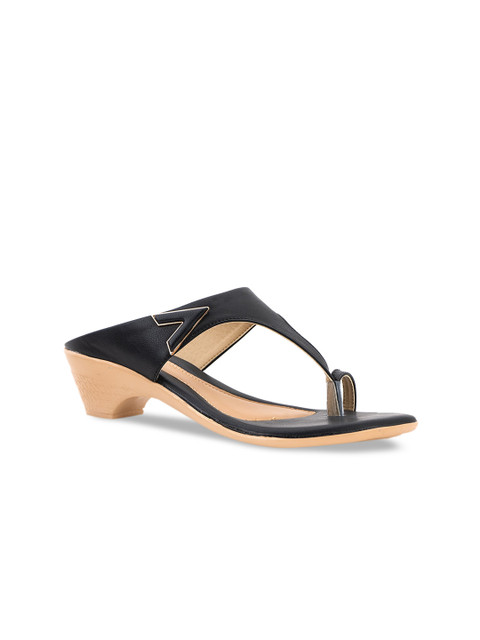 

Khadims Black Wedge Sandals
