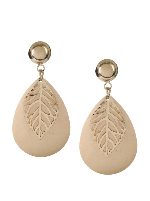 

Mali Fionna Gold-Toned Contemporary Drop Earrings