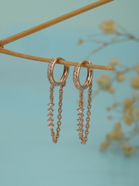 

VANBELLE Rose Gold Circular Hoop Earrings