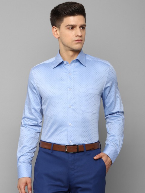 

Louis Philippe Men Blue Formal Shirt