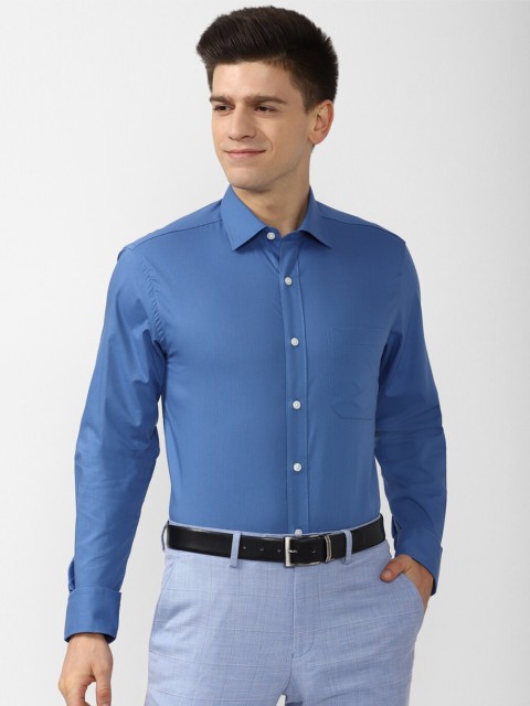 

Peter England Men Blue Formal Shirt