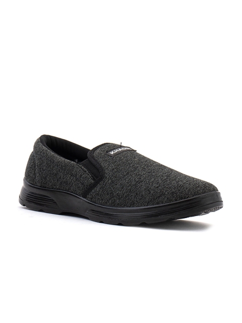 

Khadims Men Grey Textured Slip-On Sneakers