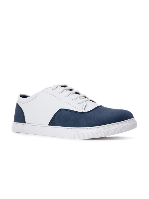 

Khadims Men White Colourblocked Sneakers