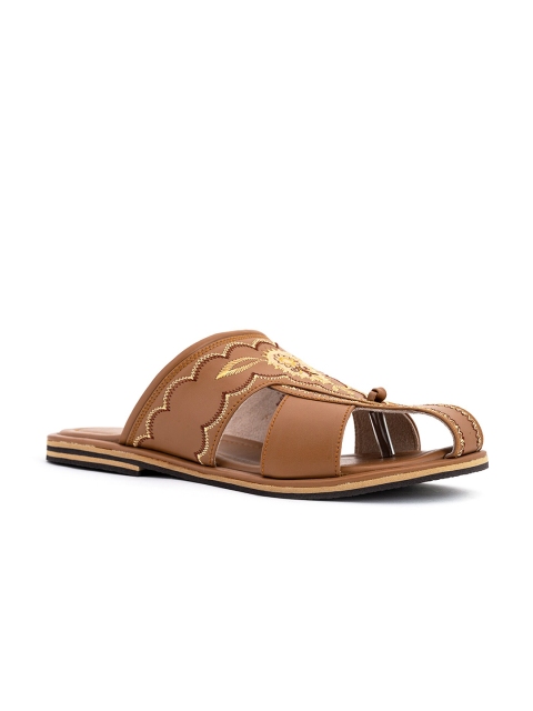 

Khadims Men Brown Ethnic Comfort Sandals