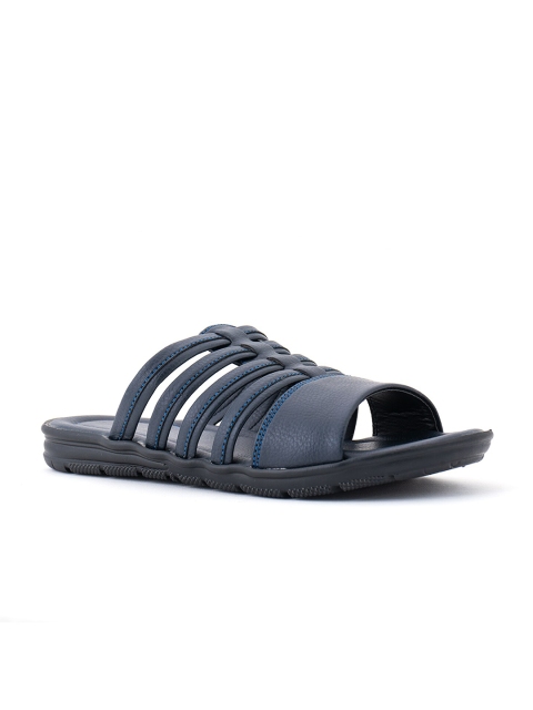

Khadims Men Navy Blue & White Comfort Sandals